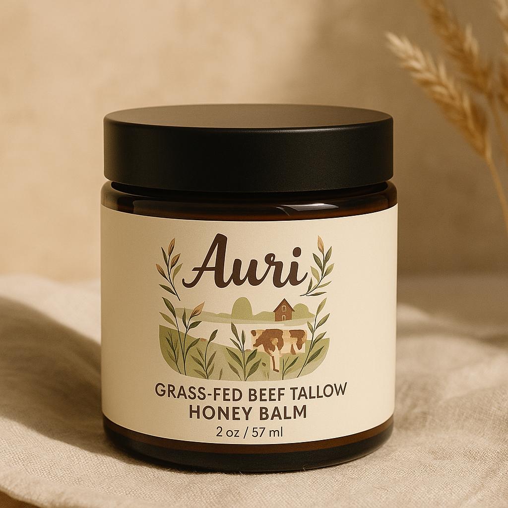 Grass-Fed Beef Tallow Honey Balm